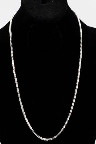 Sterling Silver Men's Franco Chain 3mm Solid 925 Italy New Necklace 22"