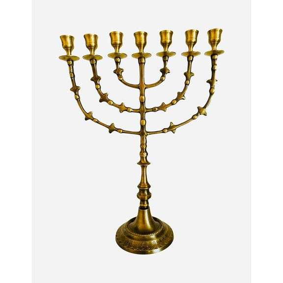 Solid Brass Menorah