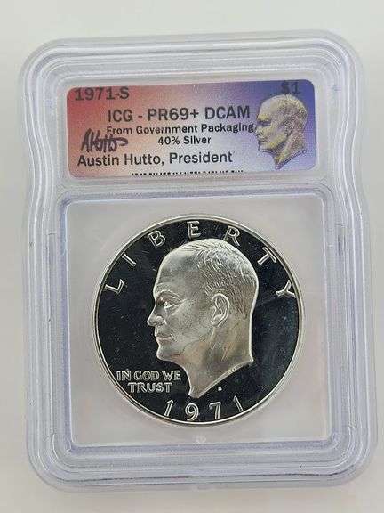 1971-S Proof 40% Ike Dollar, ICG PR69+ DCAM