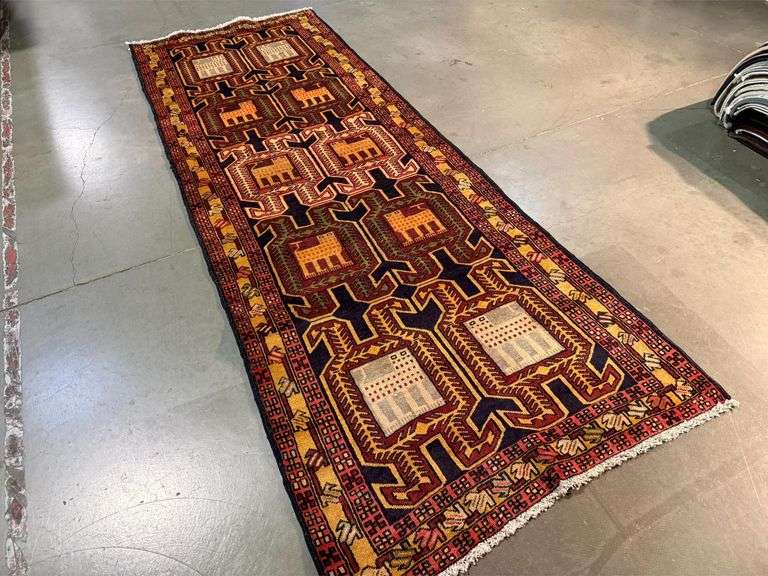 Stunning Persian Hamedan  Rug 3.6x9.7