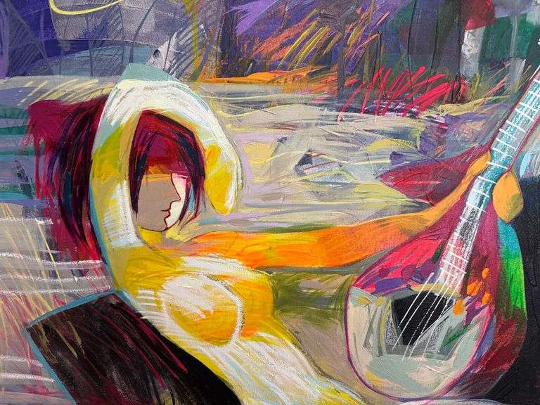 Vibrant Color-Driven Original on Canvas by Jessica Palacios Jessica Palacios Sientelo