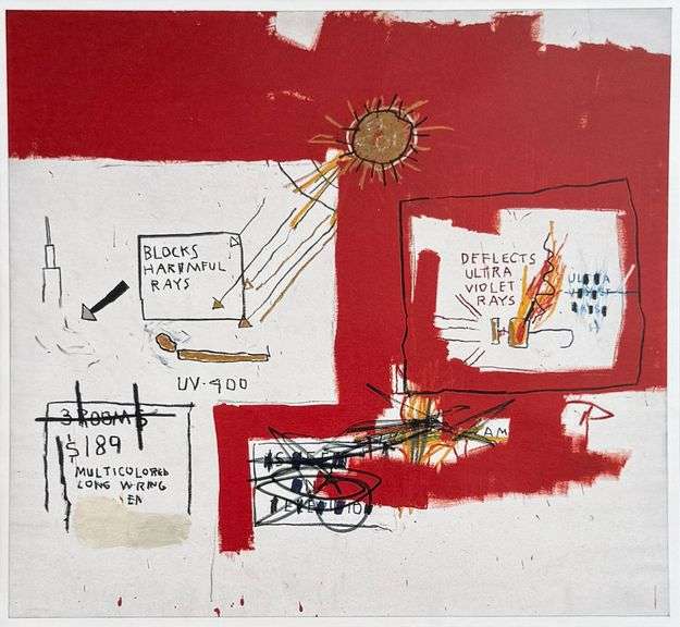 Colorful Jean-Michel Basquiat From 'Symbols and Signs'
