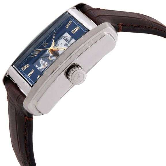 Fossil Carraway Automatic Blue Dial Watch, New