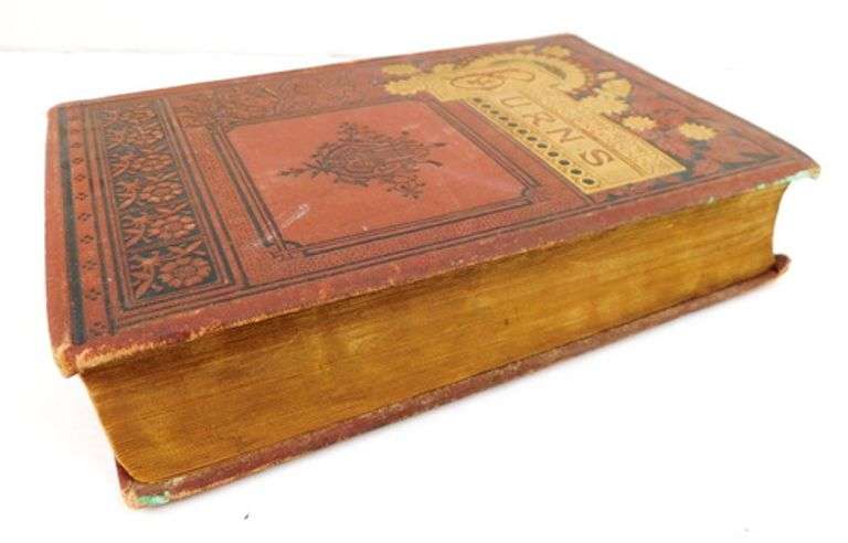 19th C. Complete Poetical Works of Robert Burns Antique Book