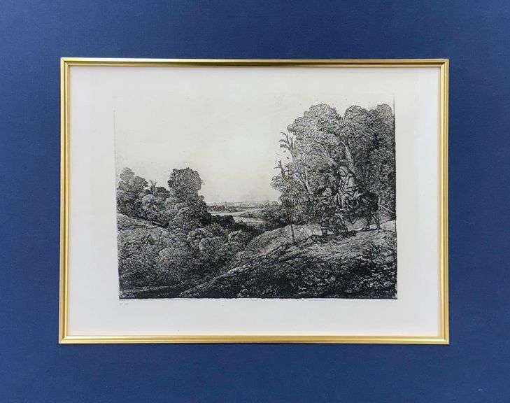 Extremely Rare and Collectible Antique Etching After Rembrandt, c. 1880
