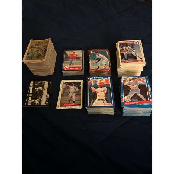 Lot of 600 Baseball Trading Cards with Babe Ruth Card