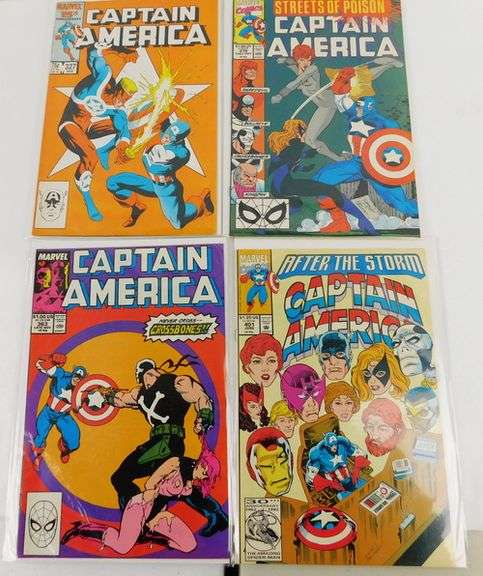 8 Captain America Marvel Comic Books