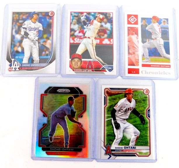 5 Shohei Ohtani Baseball Cards