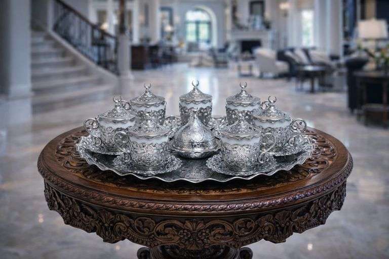 27-Piece Turkish Coffee Set Collection