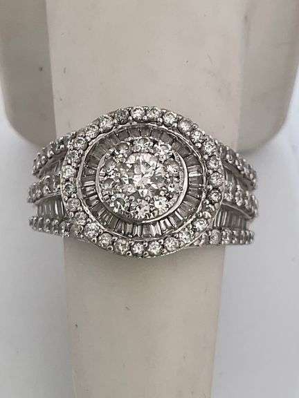 Certified 14k White Gold Diamond Ring
