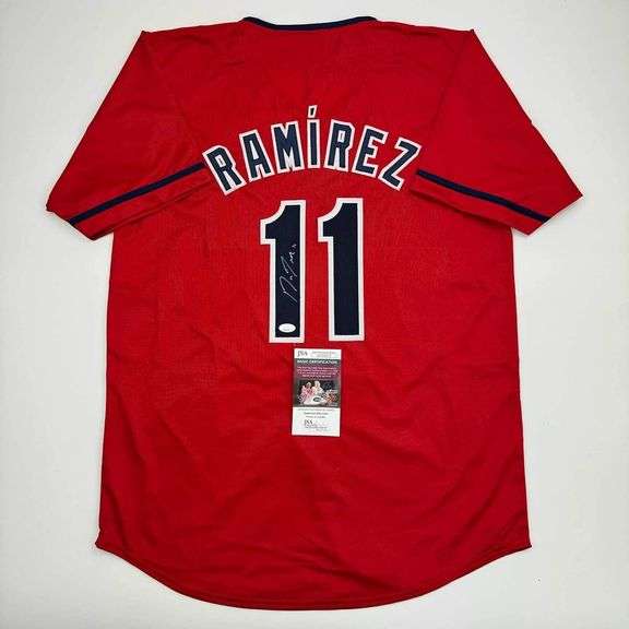Jose Ramirez Autographed Cleveland Baseball Jersey