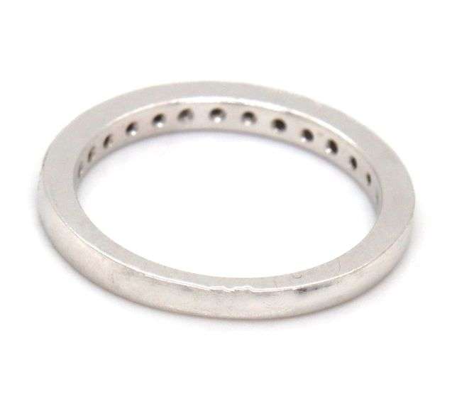 Stackable 14K WG Diamond Band