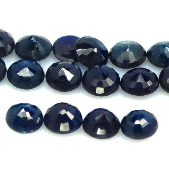 Heated Only! 6.65ct midnight blue Sapphire set