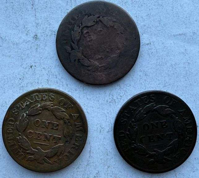 1818 1819 & 1831 Large Cents