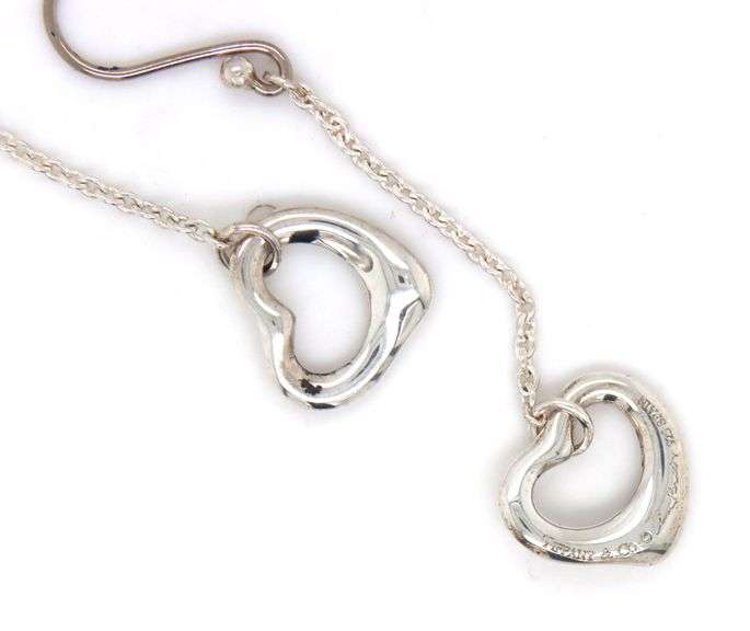 Tiffany & Co open heart dangle earrings
