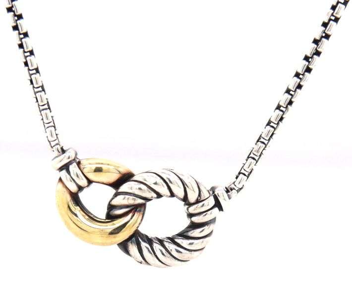David Yurman Belmont double curb link necklace