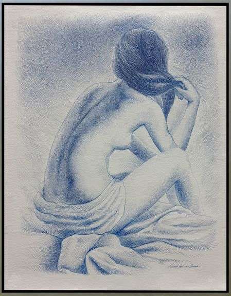 Resting Nude by Alberto Herrera