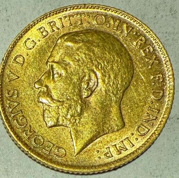 -1911 Slider Gold Half Sovereign