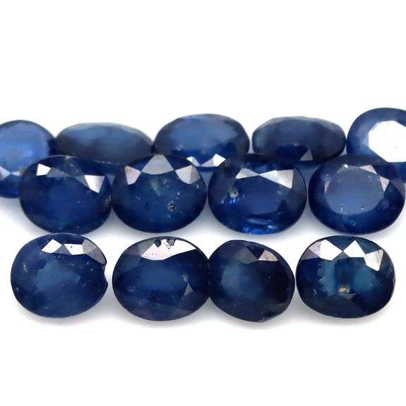 10.45ct cobalt blue Sapphire set from Madagascar -Heated only!!!