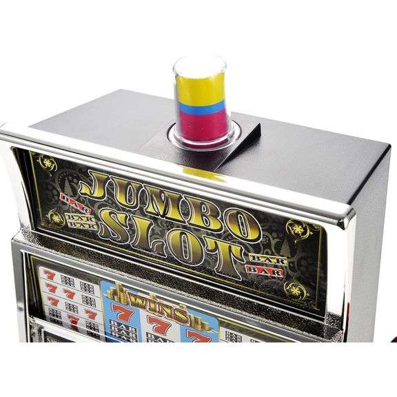 Jumbo Slot Machine Coin Bank with Lights