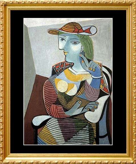 Colectible Pablo Picasso, Portrait of Marie-Therese