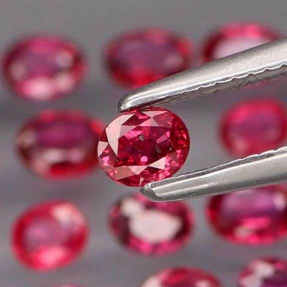 Real! Top crystal! 2.72ct 20 piece Ruby set! UNTREATED!!!