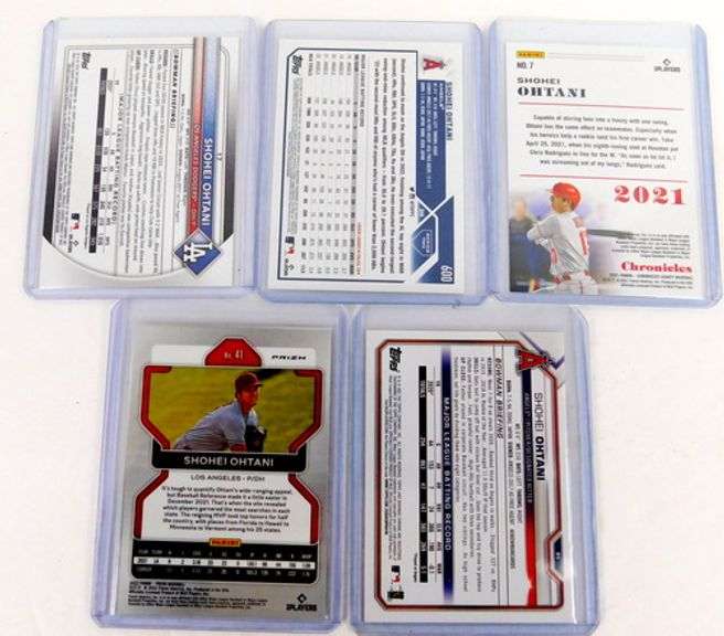 5 Shohei Ohtani Baseball Cards