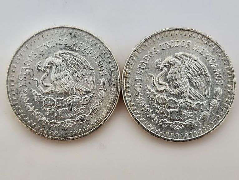 1982 & 1983 Mexico Silver 1 Onza