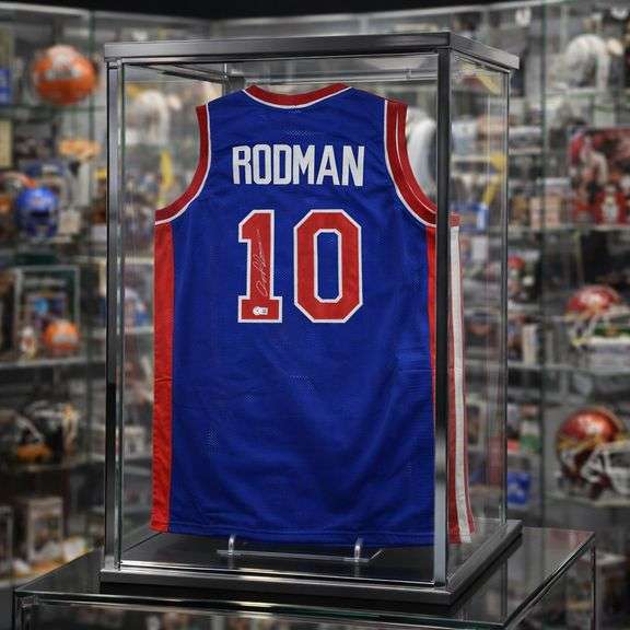 Autographed Dennis Rodman Detroit Jersey with COA