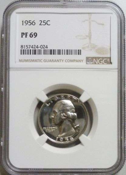 Superb 1956 Washington Quarter NGC Proof 69!