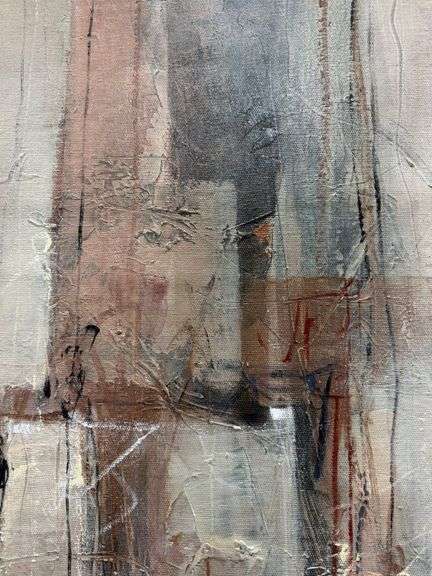 Earth-Toned Original on Canvas by Samin Chase Samin Chase Sediment of Memory