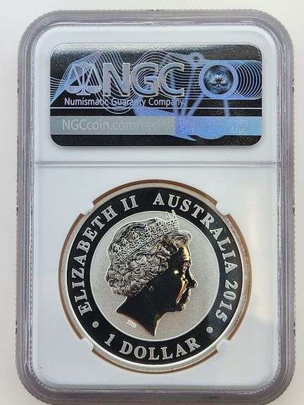 2015-P Australia 1 Dollar 25th Anniversary, NGC MS69