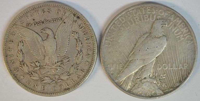 Better dates 1894-O Morgan & 1935-S Peace Silver Dollars