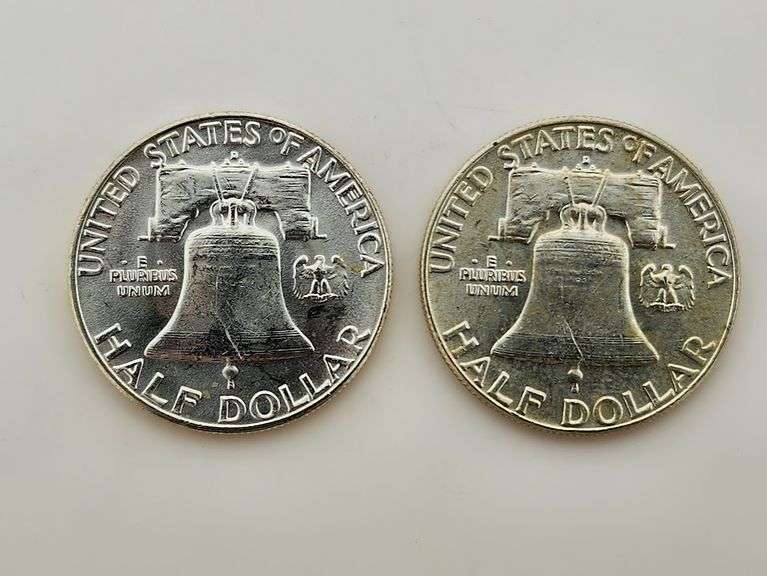 (2) 1962-D Franklin Half Dollars