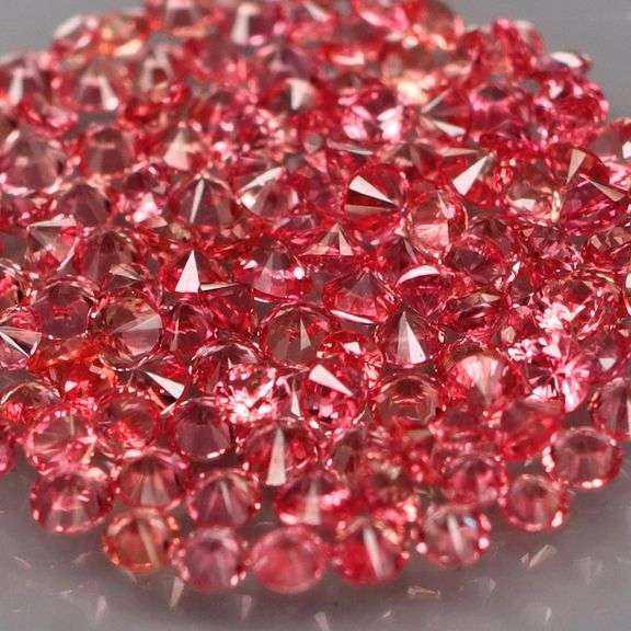 Vibrant color! Diamond cut! 2.63ct  cherry pink Sapphire set!