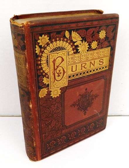 19th C. Complete Poetical Works of Robert Burns Antique Book