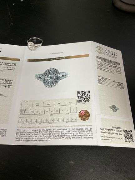 CERTIFIED BRAND NEW 14K WHITE GOLD DIAMOND RING