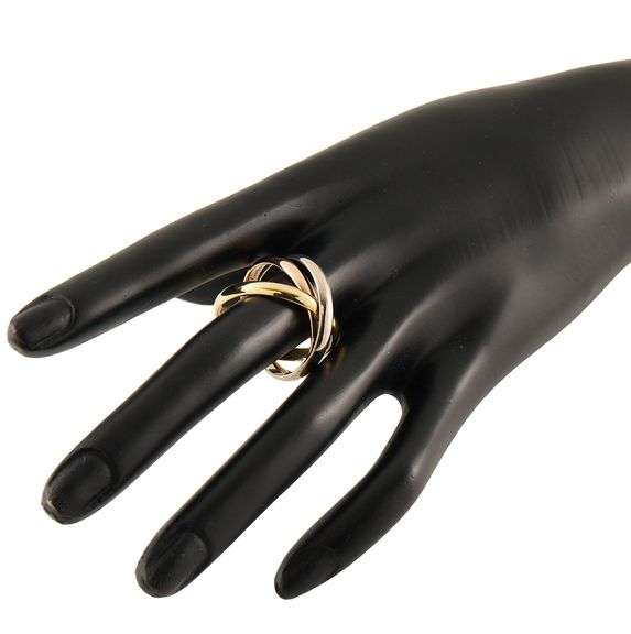 Cartier Classic Model Trinity Ring in 18K, SZ 69