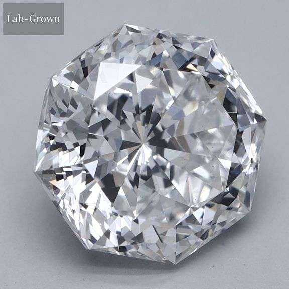 Magnificent High quality  Lab Diamond Octagonal Modified Brilliant Cut, 2.07 CT, VVS2/E