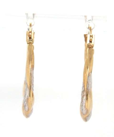14kt Yellow gold hoop earrings