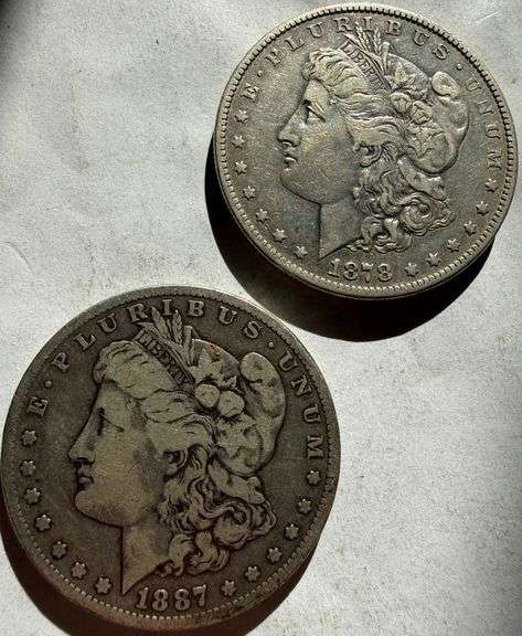 1878 S &1887 O Circulated Morgans