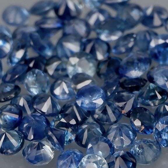 Heavy 3.21ct set of collectors denim blue Sapphires!
