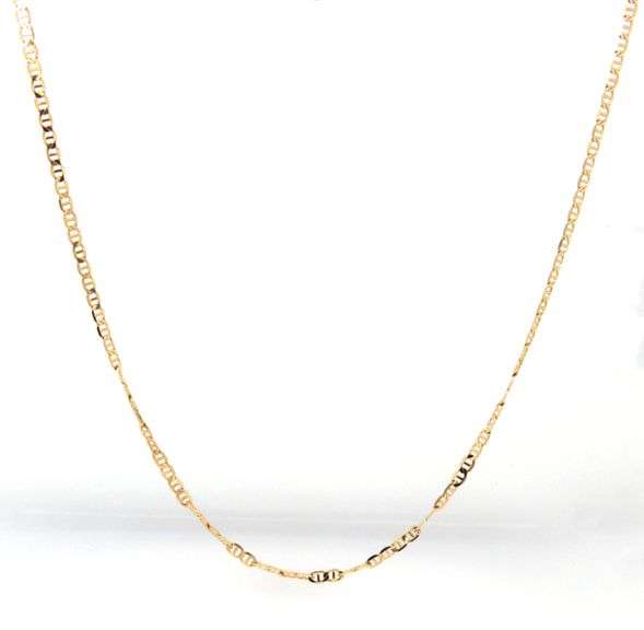 18kt Yellow gold Gucci style link chain necklace