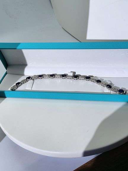 Silver Sapphire Bracelet