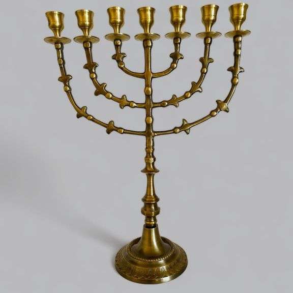 Solid Brass Menorah