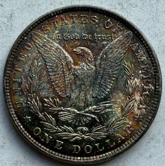 1887 Toned Unc BU Morgan