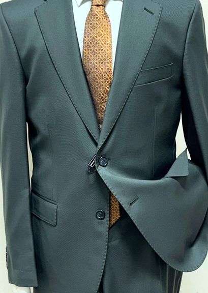 Stylish Olive Green Modern Fit, Italian Suit