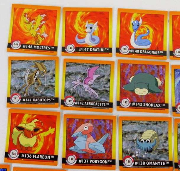 21 Pokémon Final Evolution Stickers