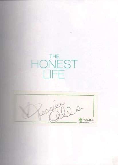 Jessica Alba Signed The Honest Life Autographed Book