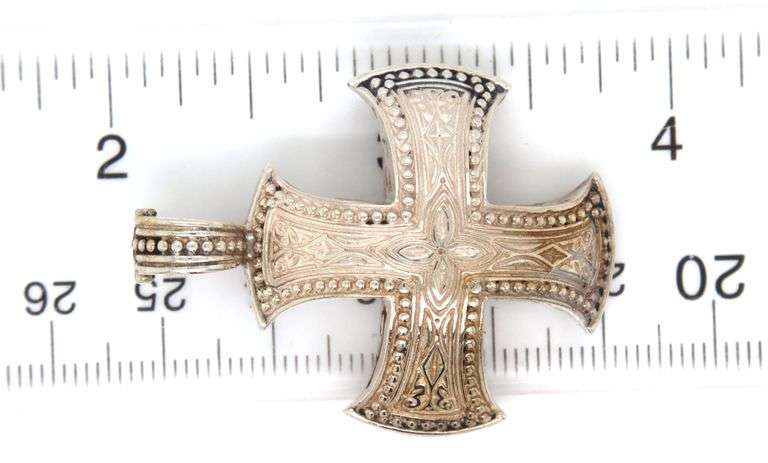 925 Sterling silver Konstantino cross pendant